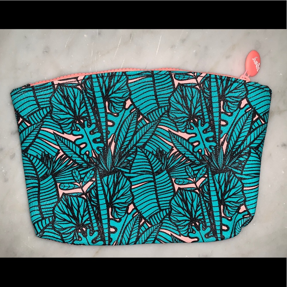 Palm Print Makeup Bag
